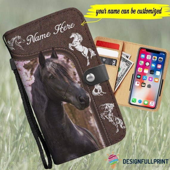 Gift For Horse Lover Personalized Horse Customized Phone Case Wallet HG