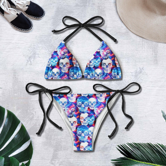 Skull Thunder Micro Triangle Bikini Swimsuit HG