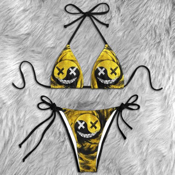 Tornado Skull Psycho Micro Triangle Bikini Swimsuit HG