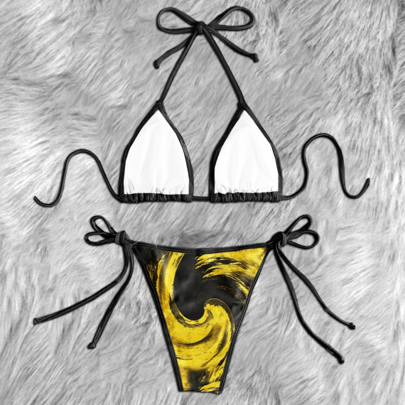 Tornado Skull Psycho Micro Triangle Bikini Swimsuit HG