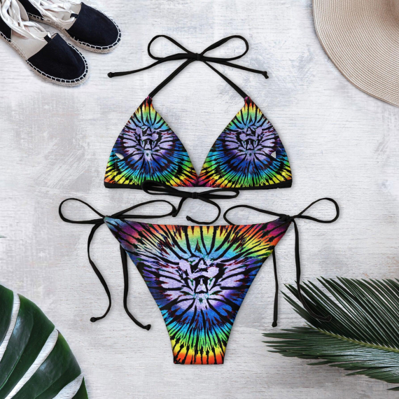 Funny All You Can Eat  Summer Micro Triangle Bikini Swimsuit HG