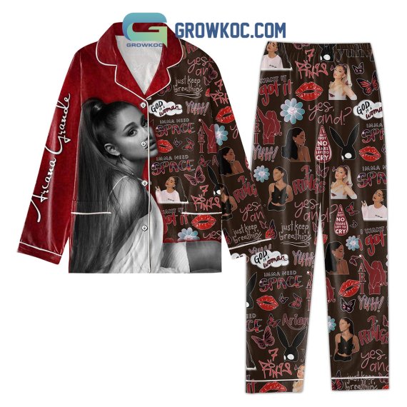 Ariana Grande I'mma Need Space Red Version Pyjama Pajamas Set NVA