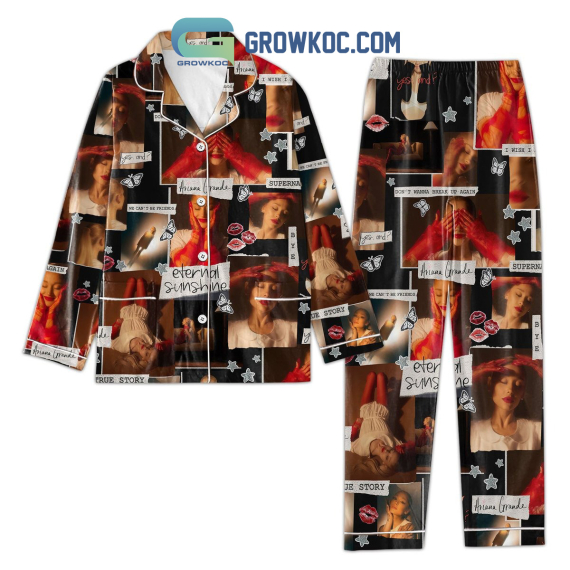 Ariana Grande Yes And I Eternal Sunshine Fan Pyjama Pajamas Set NVA