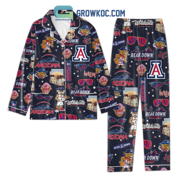 Arizona Wildcats Bear Down Pyjama Pajamas Set NVA