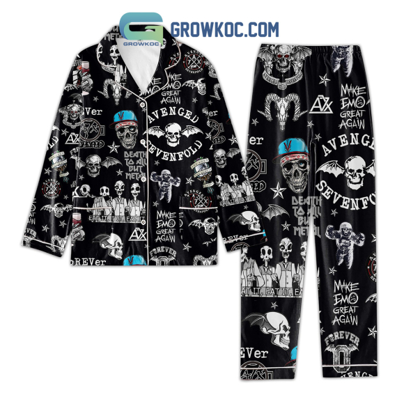 Avenged Sevenfold Make Emo Great Again Black Design Pyjama Pajamas Set NVA