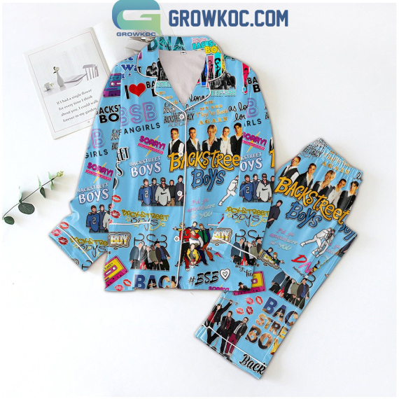 Backstreet Boys As Long As I Love You Pyjama Pajamas Set NVA Blue Version