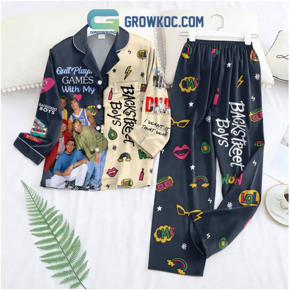 Backstreet Boys Quit Playing Game With My Backstreet Boys Pyjama Pajamas Set NVA