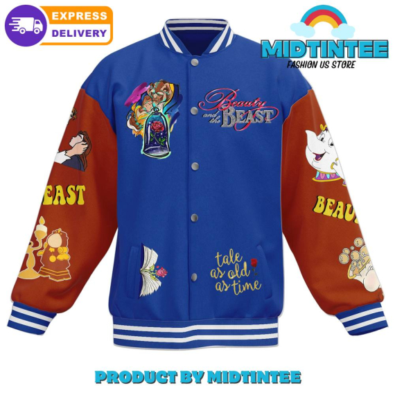 Beauty And The Beast Disney Baseball Jacket or Bomber Jacket HG