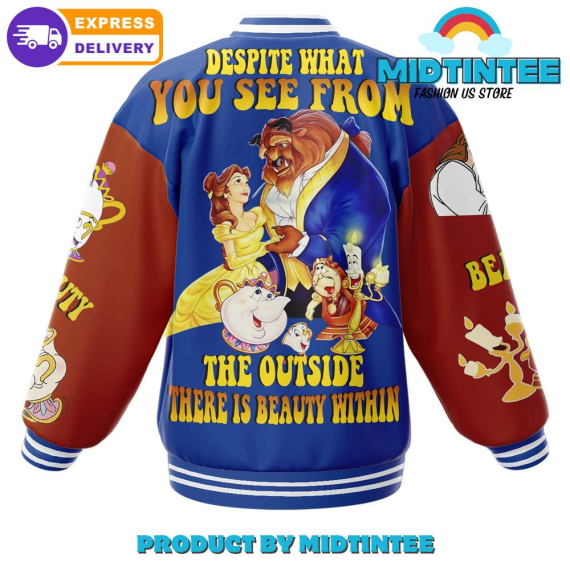 Beauty And The Beast Disney Baseball Jacket or Bomber Jacket HG