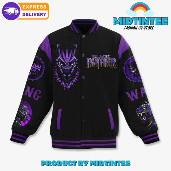 Black Panther Wakanda Forever Baseball Jacket or Bomber Jacket HG