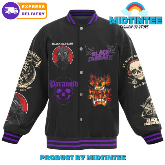 Black Sabbath Master Of Reality Baseball Jacket HG