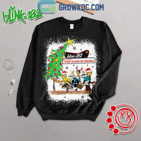 Blink-182 I Won't Be Home For Christmas 2024 Fleece Pajamas Set Family Pyjamas Sleepwear for Aldult Kid NVA Long Sleeve