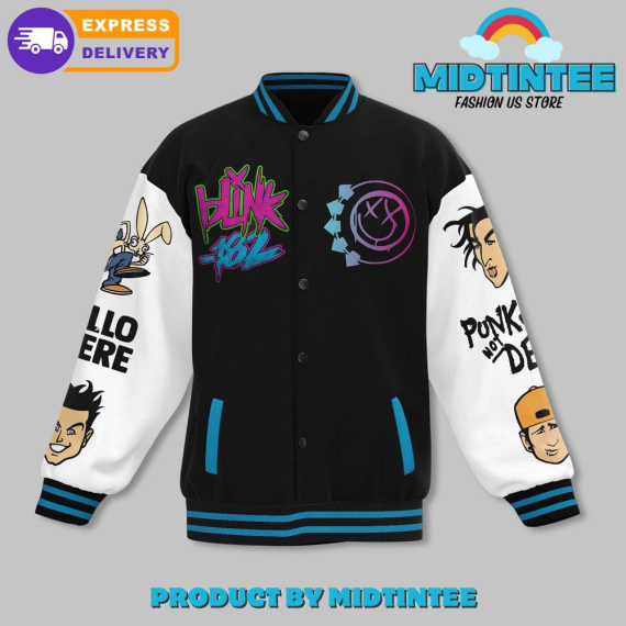 Blink 182 When You Smile I Melt Inside Baseball Jacket or Bomber Jacket HG