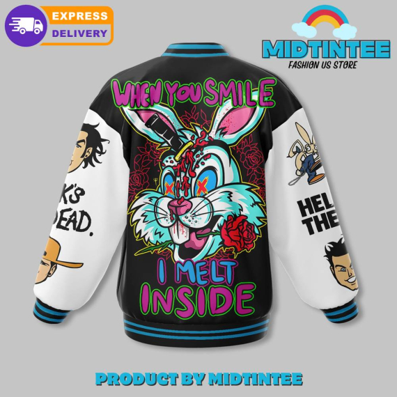 Blink 182 When You Smile I Melt Inside Baseball Jacket or Bomber Jacket HG