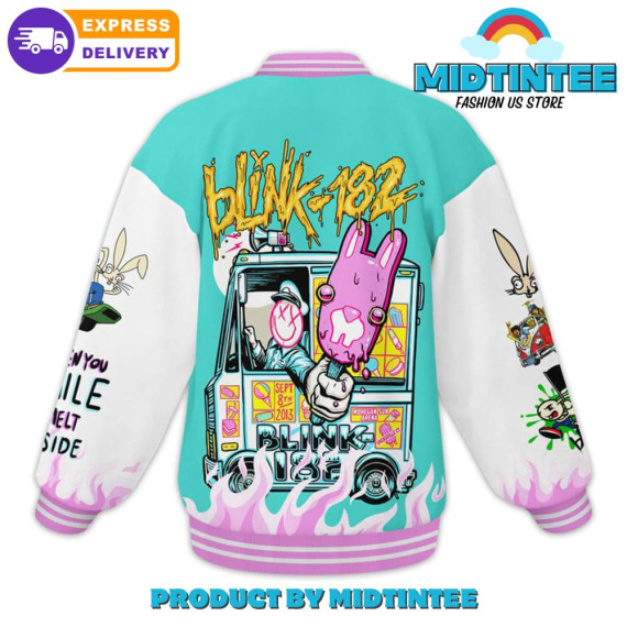 Blink One Eighty Two Colorful Baseball Jacket or Bomber Jacket HG