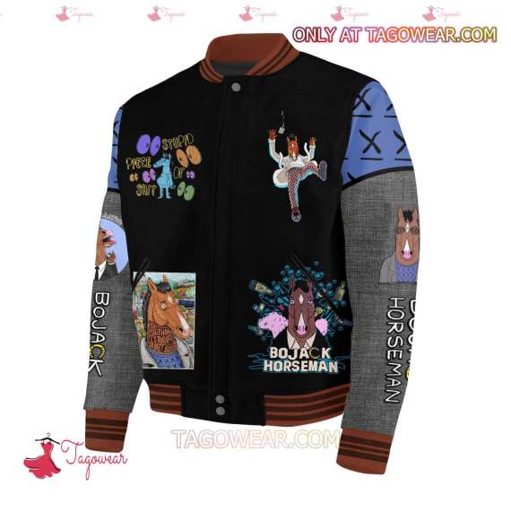 Bojack Horseman I Need To Go Take A Shower HFN Baseball Jacket