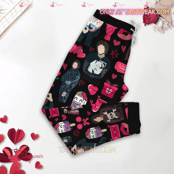 Bring Me The Horizon I Love My Boyfriend Valentine HFN Family Pajamas Set