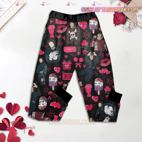 Bring Me The Horizon I Love My Boyfriend Valentine HFN Family Pajamas Set