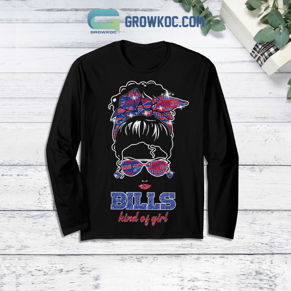 Buffalo Bills Kind Of Girl Mafia Bill Fleece Family Pajamas Set Tshirt Sweatshirt Long sleeves Pant Set NVA Long Sleeve