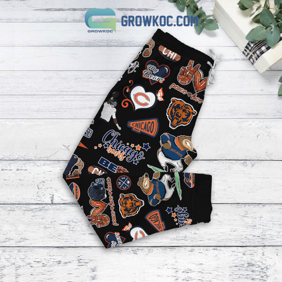 Chicago Bears You Better Watch Out Fleece Family Pajamas Set Tshirt Sweatshirt Long sleeves Pant Set NVA