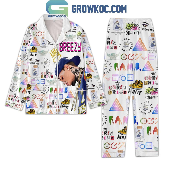 Chris Brown To Be The Best I Can Be Pyjama Pajamas Set NVA