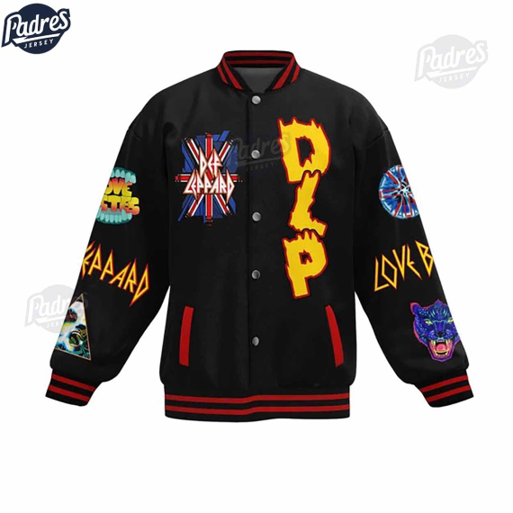 Custom Def Leppard Baseball Jacket HG