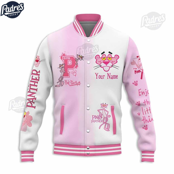 Custom Movie Pink Panther Baseball Jacket HG