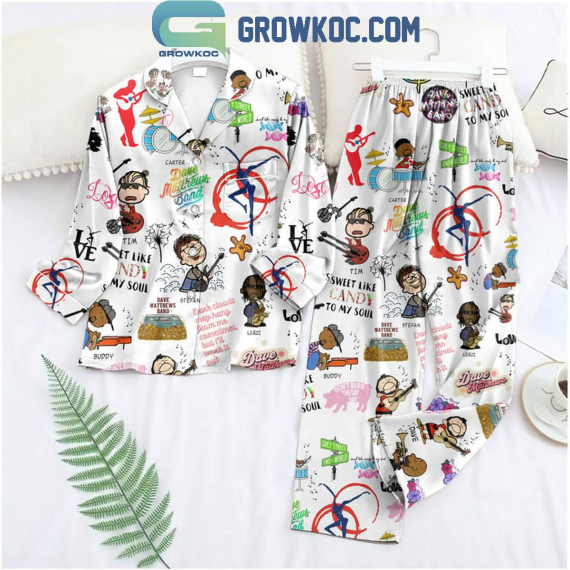 Dave Matthews Band Sweet Like Candy To My Soul Pyjama Pajamas Set NVA