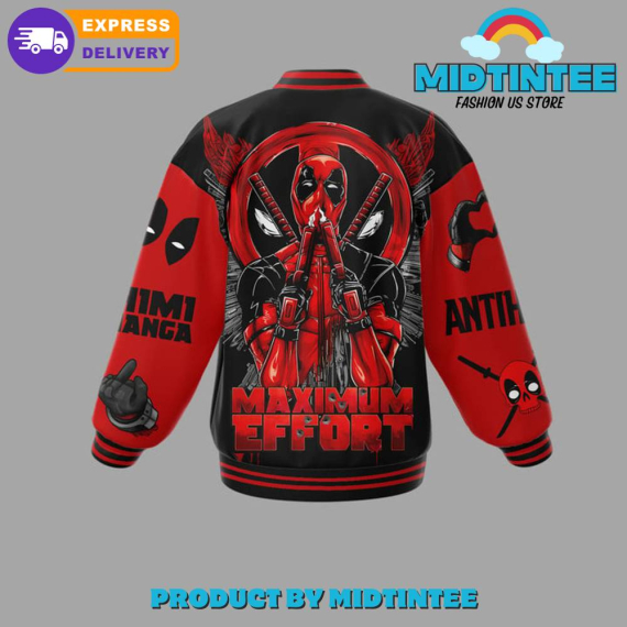 Deadpool Maximum Effort Baseball Jacket HG