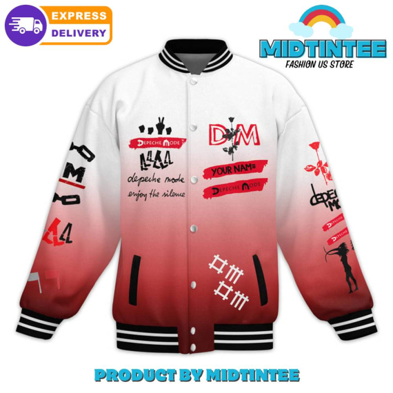 Depeche Mode Enjoy The Silence Custom Name Baseball Jacket or Bomber Jacket HG