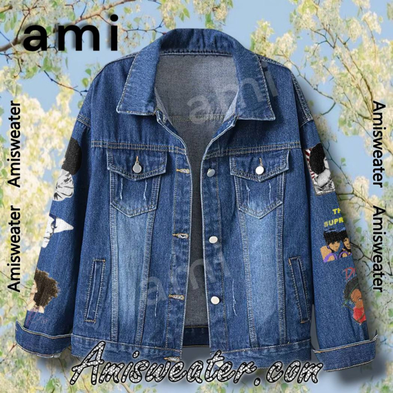 Diana Ross Dream Dare Do Signature Hooded Hoodless Or Hooded Denim Jacket HG