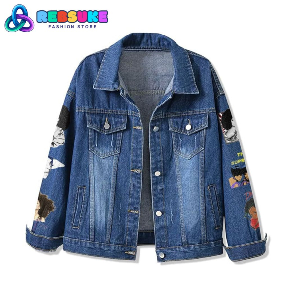 Diana Ross Dream Dare Do Special  Hooded Hoodless Or Hooded Denim Jacket HG
