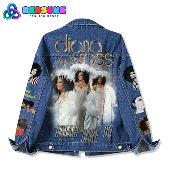 Diana Ross Dream Dare Do Special  Hooded Hoodless Or Hooded Denim Jacket HG