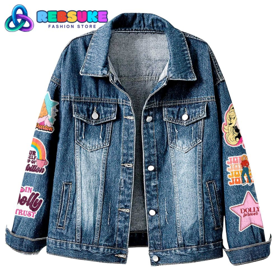 Dolly Parton The Women The Myth The Legend  Hooded Hoodless Or Hooded Denim Jacket HG