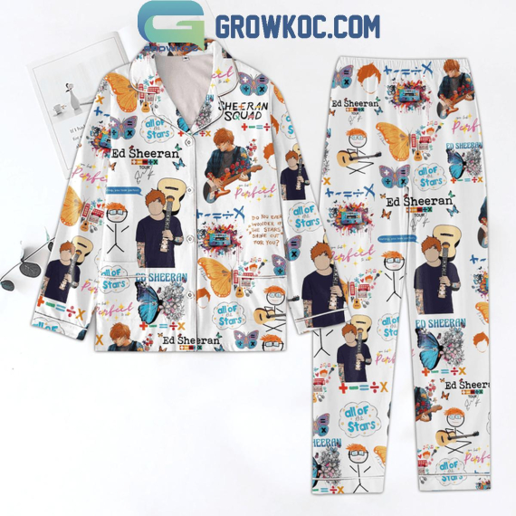 Ed Sheeran All Of The Stars Pyjama Pajamas Set NVA