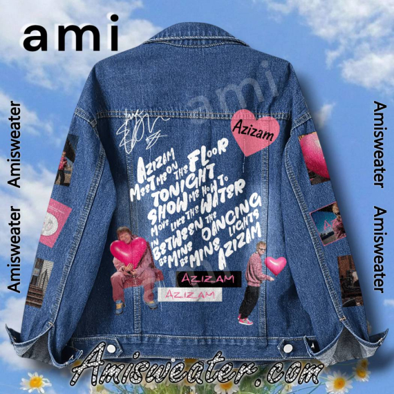 Ed Sheeran Azizam Signature Hooded Hoodless Or Hooded Denim Jacket HG