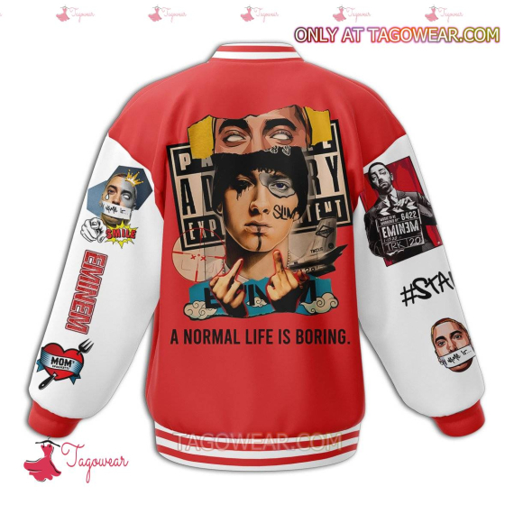 Eminem A Normal Life Is Boring Personalized HFN Baseball Jacket