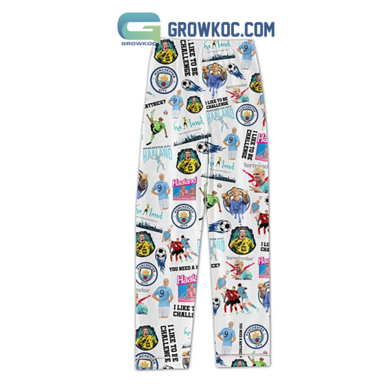 Erling Haaland Manchester City Soccer Pyjama Pajamas Set NVA