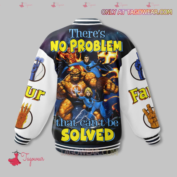 Fantastic Four There's No Problem That Can't Be Solved HFN Baseball Jacket