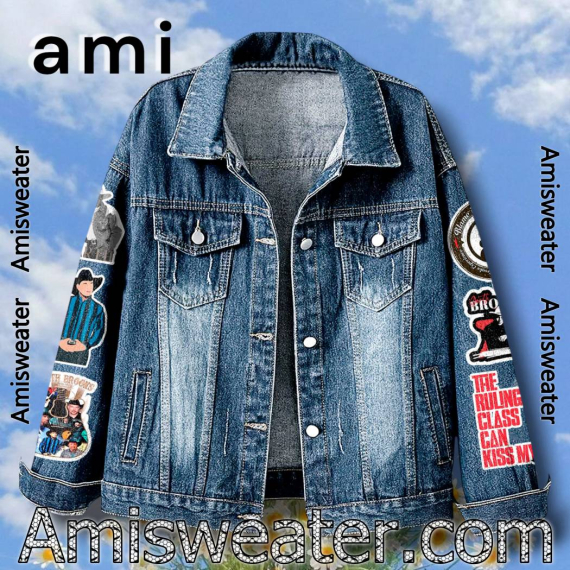 Garth Brooks 40 Years 1985-2025 Hooded Hoodless Or Hooded Denim Jacket HG