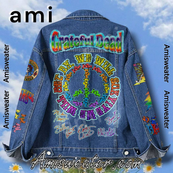 Grateful Dead I Will Get By I Will Survive Hooded Hoodless Or Hooded Denim Jacket HG