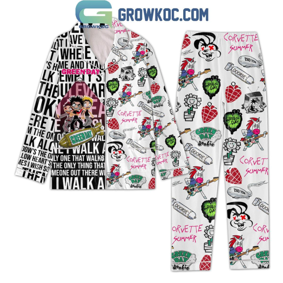 Green Day Corvette Summer Pyjama Pajamas Set NVA