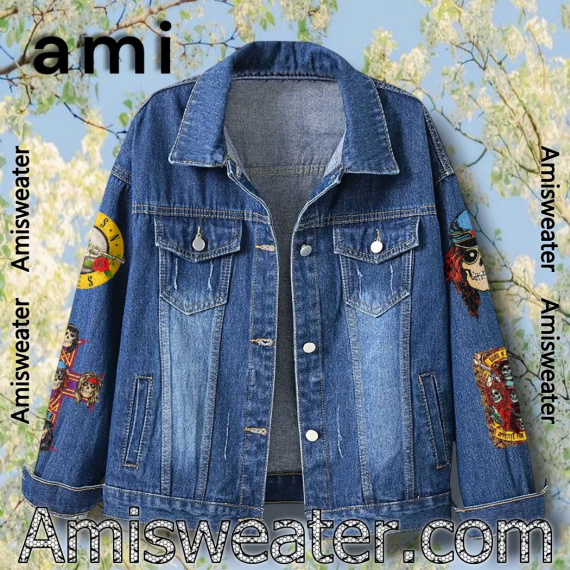 Guns N’ Roses Appetite For Destruction Hooded Hoodless Or Hooded Denim Jacket HG