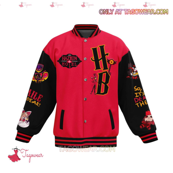 Hazbin Hotel You Never Fully Dressed HFN Baseball Jacket