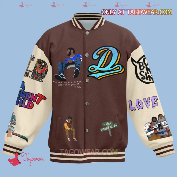 J. Cole Anything I Do I Do It Well HFN Baseball Jacket