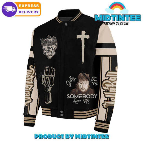 Jelly Roll The Lost Somebody Save Me Baseball Jacket or Bomber Jacket HG
