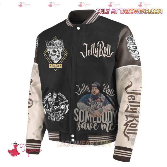 Jelly Roll The Windshield Is Bigger Than The Rearview Mirror For A Reason HFN Baseball Jacket