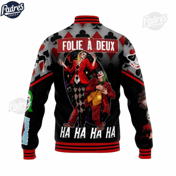 Joker Harley Quinn Folie A Deux Ha Ha Ha Baseball Jacket HG