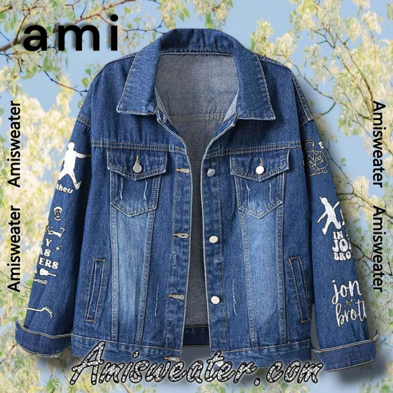 Jones Brothor X Marshmello Living The Dream Tour 2025 Hooded Hoodless Or Hooded Denim Jacket HG