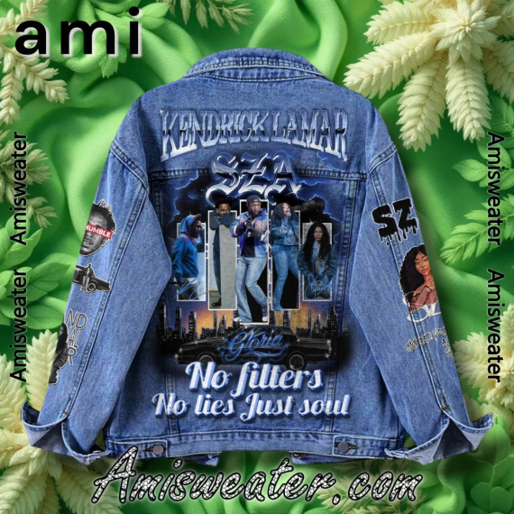Kendrick Lamar Gloria No Fillers No Lies Just Soul Hooded Hoodless Or Hooded Denim Jacket HG